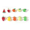 Accesorios de Joyería con Goteo de Aceite Estéreo de Frutas DIY Colgante de Fresa Pendientes Cadena de Teléfono Móvil Llavero Colgante Materiales Hechos a Mano