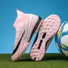 Zapatos de fútbol MG de tacos cortos transfronterizos para estudiantes, zapatos de entrenamiento transpirables para niños con tacos largos, zapatos de fútbol TF antideslizantes para hombre y mujer al por mayor