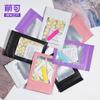 Bolsa de almacenamiento para accesorios de uñas bolsa de acabado para torno de uñas kit de uñas con diamantes planos de lentejuelas brillantes bolsa autosellante lote