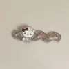 Nuevo Set de Dos Piezas Gato Kt Plateado Pasador para el Cabello Headdress Accesorios para Funda de Teléfono Móvil Parche Acrílico Decoración con Pegamento de Crema