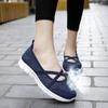 Novedad de verano 2022, zapatos casuales de mujer a la moda para exteriores, transpirables y tejidos con mosca, tendencia juvenil, antideslizantes, para uso exterior, zapatos perezosos
