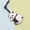 Llavero de Coche de Cuero Relleno de Algodón Panda Tesoro Nacional de Dibujos Animados Colgante Creativo Lindo de Pareja Colgante Venta al por Mayor