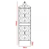 Enrejado Trepador para Clematis Planta Trepadora Rosa Verde Soporte para Flores de Jardín Exterior Poste de Soporte Marco de Hierro Simple para Trepar