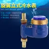Medidor de Agua Vertical Roscado para Uso Doméstico en Ningbo, Agua Potable Caliente y Fría, Viviendas de Alquiler, Entrada Superior Salida Inferior
