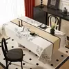 Mantel Retro Nuevo 2026 con un Toque de Lujo Ligero y de Gama Alta, Mantel Rectangular para Mesa de Comedor, Impermeable, Resistente al Aceite y Lavable para Mesa de Café