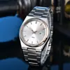 Nuevo Reloj de Cuarzo para Hombre 2023 Tianjia Moda Deportiva Casual Volante Grande Día Correa de Acero Alta Calidad