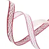 Cinta de Línea Ondulada de Agua de 1 cm Hecha a Mano DIY Accesorios para Ropa Ribete de Borde de Poliéster Lazo Accesorios para el Cabello Material de Regalo Cinta de Unión