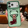 Funda magnética para teléfono de Navidad Color verde Textura de piel Bloqueo de color para iPhone 18 PRO MAX MagSafe Funda para teléfono