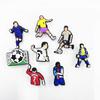 Nuevos Zapatos de Cueva para el Mundial de Fútbol Zapatos de Flor con Hebilla Accesorios DIY Decoraciones para Zapatos Pegamento Suave de PVC Hebilla de Cordón de Flor para Zapatos