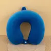 Almohada de Espuma Viscoelástica de Color Sólido en Forma de U, Almohada Redonda de Viaje para el Cuello, Almohada de Espuma Viscoelástica en Forma de U al por Mayor con Impresión de Logo