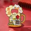 Ímãs de Geladeira Personalizados para Viagem à China Jinan Qingdao Zhanqiao Praça 4 de Maio Souvenirs da Cidade Tendência Nacional Ímãs de Metal