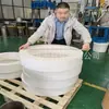 Fornecimento de tubos moldados de PTFE de grandes especificações, peças moldadas grandes de PTFE, produtos grandes de PTFE, peças grandes