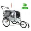 Reboque de bicicleta para animais de estimação reboque traseiro para cães gatos carrinho dobrável ao ar livre para passear com cães ciclismo reboque respirável