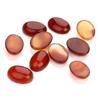 Anel oval superfície ametista em pó olho de tigre ágata semi-elíptica interface incrustação material diy acessórios de joias decorativas