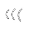 Acero de Titanio Piercing con Rosca Interna 316 Barra Curva Acero Inoxidable 0.9/1.0 Labret Barra de Repuesto con Rosca Interna Accesorios Barra Venta al por Mayor
