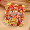 Rotatorio Año Nuevo Tendencia China Creativo Dios de la Riqueza Abundancia Fortuna Tazón Magnético Decorativo Resina Imán para Nevera