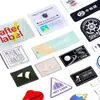Etiquetas Laváveis em Gradiente, Tags de Gola de Marca Registrada, Etiquetas de Algodão Removíveis para Roupas, Etiquetas Laváveis Ecológicas, Etiquetas Impressas, Personalização em Pequenos Lotes