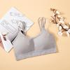 Top Cropped de Alça Cruzada Explosivo Transfronteiriço Costas Bonitas Tubinho Sem Costura Sexy Base Esportivo Anti-corrida Leve Roupa Íntima Feminina