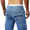 Amazon 2026 Jeans de Verano para Hombre Hip-Hop Versátiles Estilo Americano Ajuste Delgado Street Skinny Pantalones Casuales Venta al por Mayor