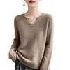 Camiseta interior sin costuras de lana 100% pura para mujer, para otoño e invierno, con cuello alto, estilosa, versátil, suéter de punto suave y acogedor