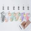Calcetines cortos de malla de algodón coreano fino para mujer de primavera y verano, calcetines de tubo bajo de boca poco profunda con cara de gato, calcetines deportivos tipo barco lindos, modernos, estilo ins