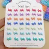 Novos Acessórios para Nail Art de Resina Gravata Borboleta Acessórios de Unha DIY Brincos Capa de Celular Acessórios de Unha Vestíveis