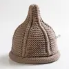 Chapéus Europeus, Americanos, Japoneses e Coreanos Transfronteiriços, Gorros de Tricô Masculinos, Chapéus de Lã, Chapéus com Barra Rebatida, Chapéus de Chupeta, Costas Femininas Pai-Filho, Chapéus Infantis de Agulha