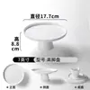 Plato Xiangyuan de Melamina Plato para Ingredientes de Hot Pot Chino Restaurante Redondo Pastelería Té de la Tarde Postre Plato Alto