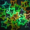 Grampo de Cabelo Estrela Luminosa Grampo de Cabelo Quebrado Infantil Presilha BB Colorida Estrela de Cinco Pontas Chapéu Luminoso de Show Presilha para Franja