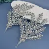 Nuevo tocado de novia hecho a mano pieza para el cabello de pedrería peinado banda para el cabello accesorios para vestido de novia corona para el cabello DZ139