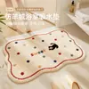 Alfombrilla de baño Absorbente Antideslizante Felpudo Alfombra de Cachemira Pediluvio para Ducha Lavabo de Inodoro Hogar