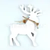 Tablero de Densidad de Madera Campana Blanca Reno Ventana de Cocina Chimenea Ambiente Festivo Decoración de Elk Navideño Adornos