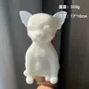 Paquete de materiales de producción de胚ón blanco pellizcado para bricolaje, molde de yeso plano blando hecho a mano, paquete de materiales de producción de silicona, adornos