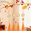 Pendente Ruyi Guofeng de Caqui Resina Caqui Liga Sino Borla Ornamento Pendurado Novo Estilo Chinês Pingente de Sino Venda por Atacado