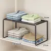 Prateleira organizadora retrátil para guarda-roupa, ferramenta economizadora de espaço para armário de roupas, prateleira divisória deslizante, sapateira