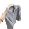 Tejido de Punto Estilo Retro Japonés con Cuello Polo para Mujer en Diseño Nicho de Otoño e Invierno, Tejido de Punto Base Suave y Ceroso con Solapa Superior