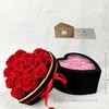 Balde de rosas abraço em formato de coração flores eternas finalizado 16 rosas amor 38 festival da deusa presentes para namorada e esposa