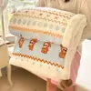 Manta de pompón de lana de cordero y vellón de leche de grado A para bebés e infantes, nueva 2026, adecuada para siestas en la oficina y como manta gruesa para el sofá