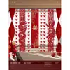 Conjunto de Decoração de Quarto de Casamento Cortinas Decoração Casamento Faixa Longa Personagem Feliz Lado do Noivo Lado da Noiva Quarto Borboleta Enfeite Pendurado Faixa