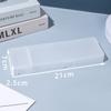 Caixa Grande Dupla Fosca para Papelaria Caixa de Lápis Sem Impressão Caixa de Armazenamento Multifuncional Simples para Estudante Caixa de Caneta de Plástico Preta