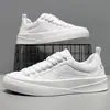 Zapatillas Casuales de Caña Baja para Hombre, Nuevo Estilo de Verano para Jóvenes, Zapatos de Viaje de Moda, Zapatos Planos Blancos con Cordones, Transpirables de Malla