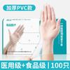 Guantes de Examen Médico Desechables de PVC de Goma de Alta Elasticidad Libres de Polvo Duraderos Engrosados de Grado Alimenticio de Laboratorio Quirúrgicos