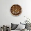 Relógio de Parede Europeu de Alta Qualidade Novo Redondo de Arte Decorativo Criativo Estiloso para Sala de Estar
