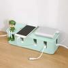Caja de almacenamiento de tablero de cableado de línea grande, caja de recolección japonesa, caja de almacenamiento de enchufes de alimentación, caja de almacenamiento de plástico con acabado de cables