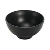Louça de melamina estilo japonês tigela preta para cozinhar tigela criativa para tempero de hot pot tigela com pauzinhos de plástico tigela para arroz de fast food tigela pequena para sopa