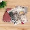 Sacos de embalagem para meias clip para leggings corrente saco com fecho auto-adesivo saco plástico embalagem para meia-calça em estoque atacado