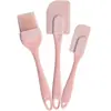 Espátula para Pastel Rascador de Silicona Juego de 3 Piezas Resistente a Altas Temperaturas Juego de Herramientas para Hornear Espátula para Pastel Juego de Brochas para Aceite En Stock