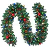Guirlanda de Natal para Pendurar na Porta 180/270cm Decorações Artificiais Árvore de Natal Rattan Enfeites Pendurados Layout de Cena Porta