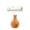 Explosiones de comercio exterior jarrón de madera con veta para el hogar jarrón humidificador de aromaterapia humidificador ultrasónico silencioso humidificador colorido