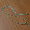 Colgante Hebilla Ping An Cuerda para Colgar Línea Mambo Cuerda Tejida Fina Roja y Negra Cuerda para Colgar en el Cuello Ajustable para Hombres y Mujeres